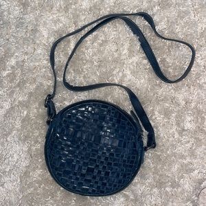 VILENCA Holland round Italian leather crossbody purse